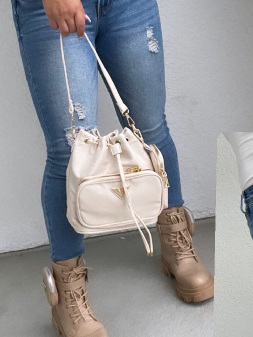 Women fashion mini bucket bag